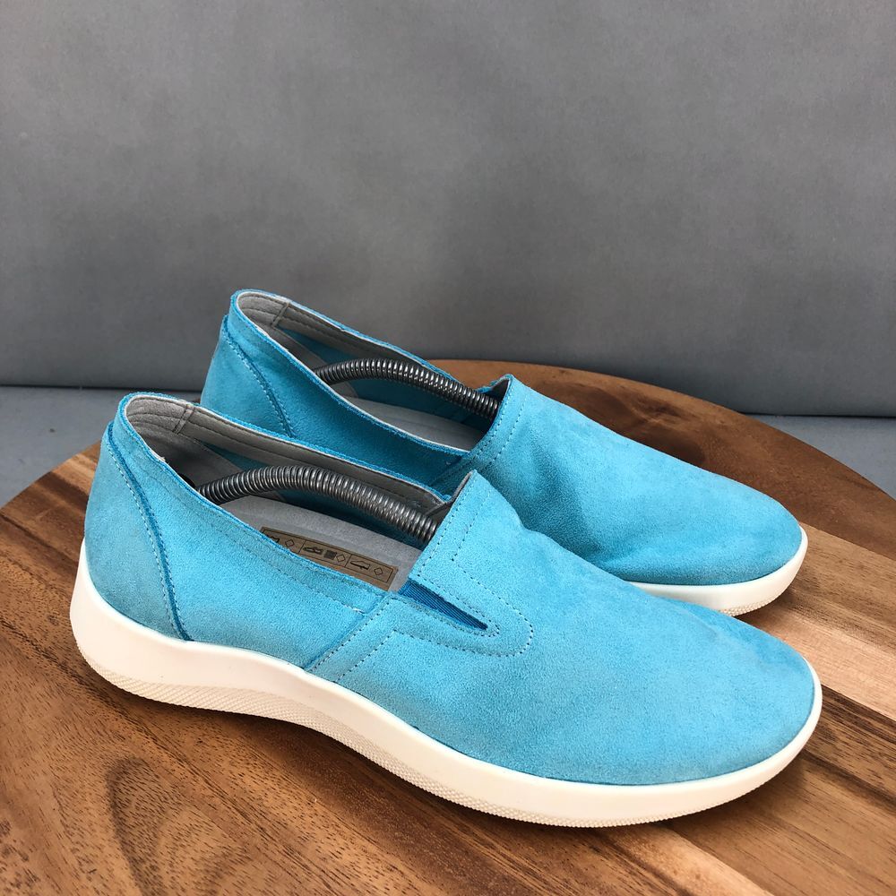 Arcopedico New Lytech Banff‎ Slip On Shoes Womens 40/9 Blue White Orthopedic